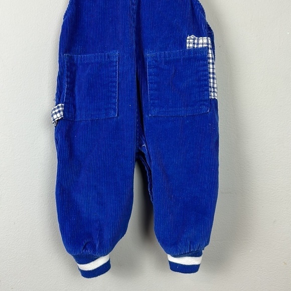 Vintage OshKosh B’gosh Vestbak Blue Corduroy Overalls 3-6 M - Picture 8 of 14